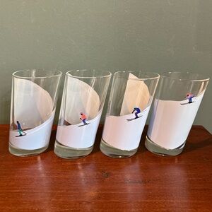 Set of 4 - Uncommon Goods Sloping Ski Glasses